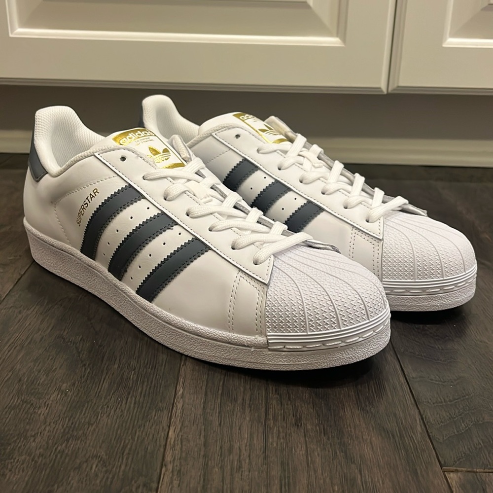 Adidas Superstar Foundation Shoes Sneakers new BY3714 white onyx gold Mens Sizes